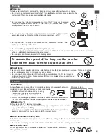 Preview for 5 page of Panasonic Viera TX-P42X50B Operating Instructions Manual