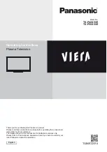 Panasonic Viera TX-P42X50E Operating Instructions Manual preview