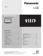 Panasonic Viera TX-P42X60B Operating Instructions Manual предпросмотр