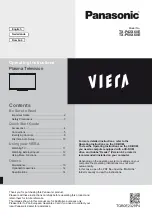 Panasonic Viera TX-P42X60E Operating Instructions Manual preview