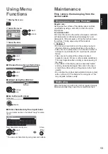 Preview for 13 page of Panasonic Viera TX-P42X60E Operating Instructions Manual