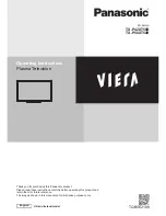 Panasonic Viera TX-P42XT50B Operating Instructions Manual preview