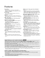 Preview for 2 page of Panasonic Viera TX-P42XT50B Operating Instructions Manual