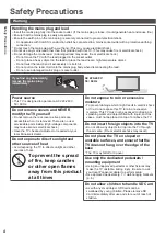 Preview for 4 page of Panasonic Viera TX-P42XT50Y Operating Instructions Manual
