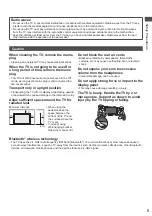 Preview for 5 page of Panasonic Viera TX-P42XT50Y Operating Instructions Manual