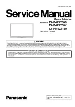 Preview for 1 page of Panasonic Viera TX-P42XT50Y Service Manual
