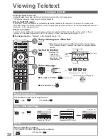 Предварительный просмотр 28 страницы Panasonic VIERA TX-P46Z1B Operating Instructions Manual