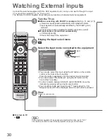 Preview for 30 page of Panasonic VIERA TX-P46Z1B Operating Instructions Manual