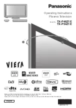 Panasonic Viera TX-P46Z1E Operating Instructions Manual предпросмотр