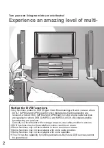 Preview for 2 page of Panasonic Viera TX-P46Z1E Operating Instructions Manual