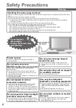 Preview for 4 page of Panasonic Viera TX-P46Z1E Operating Instructions Manual