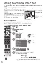 Preview for 50 page of Panasonic Viera TX-P46Z1E Operating Instructions Manual