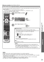 Preview for 77 page of Panasonic Viera TX-P46Z1E Operating Instructions Manual