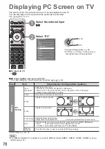 Preview for 78 page of Panasonic Viera TX-P46Z1E Operating Instructions Manual