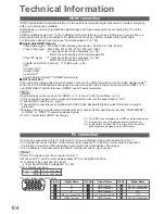 Предварительный просмотр 104 страницы Panasonic Viera TX-P50VT20BA Operating Instructions Manual