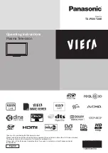 Panasonic Viera TX-P50VT20E Operating Instructions Manual preview