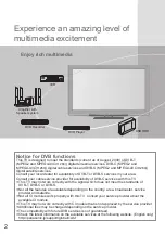 Предварительный просмотр 2 страницы Panasonic Viera TX-P50VT20E Operating Instructions Manual