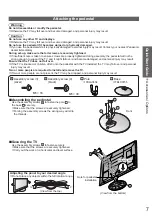 Предварительный просмотр 7 страницы Panasonic Viera TX-P50VT20E Operating Instructions Manual