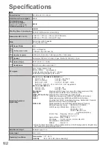 Предварительный просмотр 102 страницы Panasonic Viera TX-P50VT20E Operating Instructions Manual