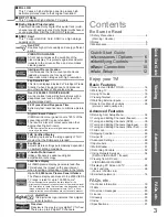 Предварительный просмотр 3 страницы Panasonic VIERA TX-P58V10B Operating Instructions Manual