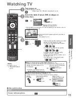 Предварительный просмотр 15 страницы Panasonic VIERA TX-P58V10B Operating Instructions Manual