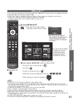 Предварительный просмотр 61 страницы Panasonic VIERA TX-P58V10B Operating Instructions Manual