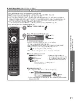 Предварительный просмотр 71 страницы Panasonic VIERA TX-P58V10B Operating Instructions Manual