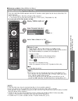 Предварительный просмотр 73 страницы Panasonic VIERA TX-P58V10B Operating Instructions Manual