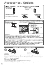 Предварительный просмотр 6 страницы Panasonic Viera TXL32C20EA Operating Instructions Manual