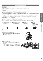 Предварительный просмотр 7 страницы Panasonic Viera TXL32C20EA Operating Instructions Manual