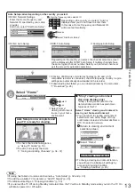 Предварительный просмотр 13 страницы Panasonic Viera TXL32C20EA Operating Instructions Manual