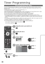 Предварительный просмотр 38 страницы Panasonic Viera TXL32C20EA Operating Instructions Manual