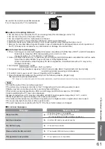 Предварительный просмотр 61 страницы Panasonic Viera TXL32C20EA Operating Instructions Manual