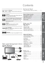 Preview for 3 page of Panasonic Viera TXL32C2B Operating Instructions Manual