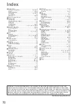 Preview for 70 page of Panasonic Viera TXL32C2B Operating Instructions Manual