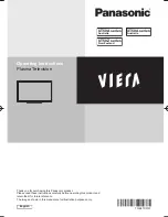 Preview for 1 page of Panasonic Viera UT50A series Operating Instructions Manual