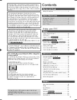 Preview for 4 page of Panasonic Viera VT50A series Operating Instructions Manual