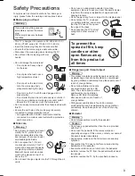 Предварительный просмотр 3 страницы Panasonic Viera VT60P Series Operating Instructions Manual