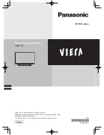 Предварительный просмотр 1 страницы Panasonic Viera WT50H Series Operating Instructions Manual