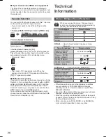 Preview for 24 page of Panasonic Viera X60D series Operating Instructions Manual