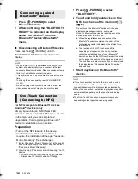 Preview for 20 page of Panasonic VieraLink SC-ALL30T Operating Instructions Manual