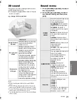 Preview for 21 page of Panasonic VieraLink SC-ALL30T Operating Instructions Manual