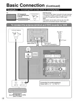 Preview for 10 page of Panasonic VIERALink TH 42PX80U Operating Instructions Manual