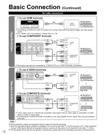 Preview for 12 page of Panasonic VIERALink TH 42PX80U Operating Instructions Manual