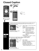 Preview for 34 page of Panasonic VIERALink TH 42PX80U Operating Instructions Manual