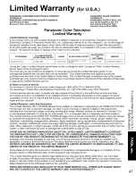 Preview for 47 page of Panasonic VIERALink TH 42PX80U Operating Instructions Manual