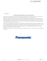 Preview for 4 page of Panasonic VIEW 3 Product Family Specification & User Information Manual
