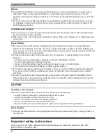 Preview for 6 page of Panasonic VL-CM850A Operating Instructions Manual