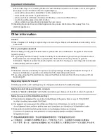 Preview for 8 page of Panasonic VL-CM850A Operating Instructions Manual