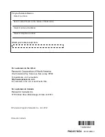 Preview for 40 page of Panasonic VL-CM850A Operating Instructions Manual